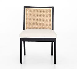 Open Box: Lisbon Cane Dining Chairs, Set of 2-Brushed Ebony