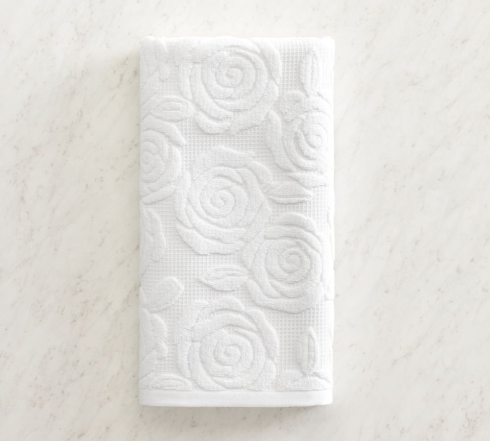 LoveShackFancy Rosette Towel - White