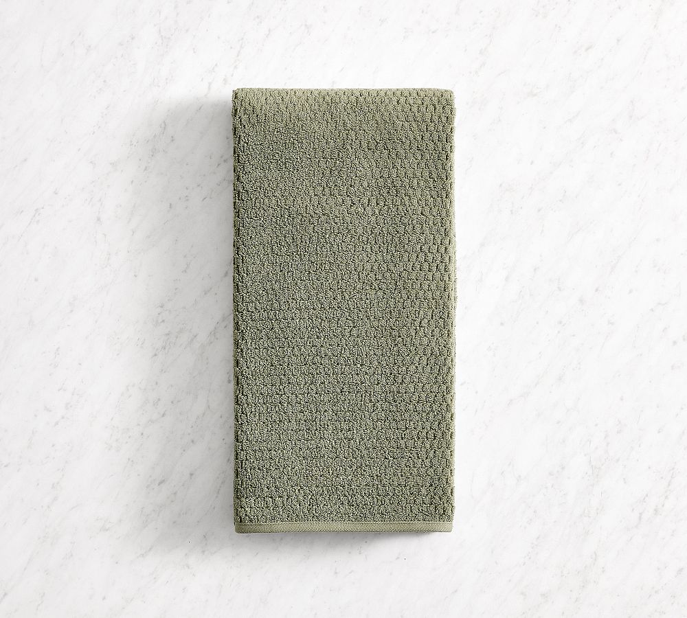 Textured Honeycomb Bath Towel - Loden