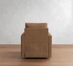 Westwood Slim Arm Leather Swivel Glider Recliner