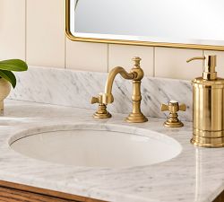 Langford Cross Handle Widespread Bathroom Sink Faucet