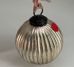 Open Box: LoveShackFancy Pinstripe Gold Ornament