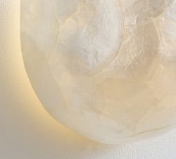 Isabel Capiz Demi Lune Sconce (10")