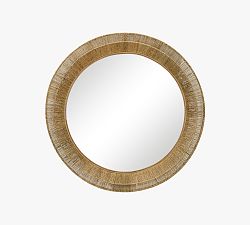 Open Box: Wren Jute Round Wall Mirror (26"W) - Natural
