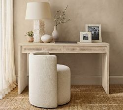 Marina Cane Console Desk (54")