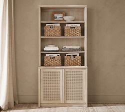 Marina Cane Tall 2-Piece Storage Shelf (36")