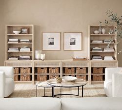 Marina Cane Tall 2-Piece Storage Shelf (36")