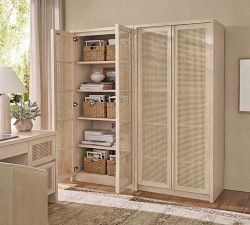Marina Cane Tall Storage Cabinet (36"-108")