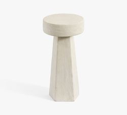 Jesmonite Round Accent Table (10")