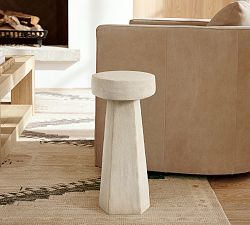 Jesmonite Round Accent Table (10")