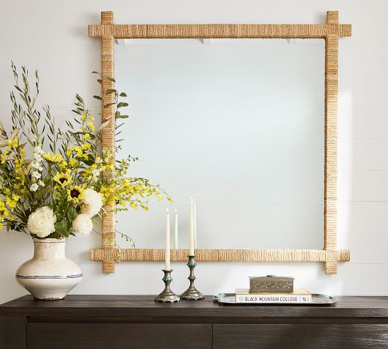 Malibu Cross Edge Mirror by Pottery Barn
