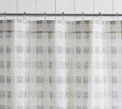 Rhett Check Shower Curtain