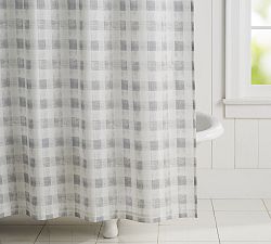 Rhett Check Shower Curtain