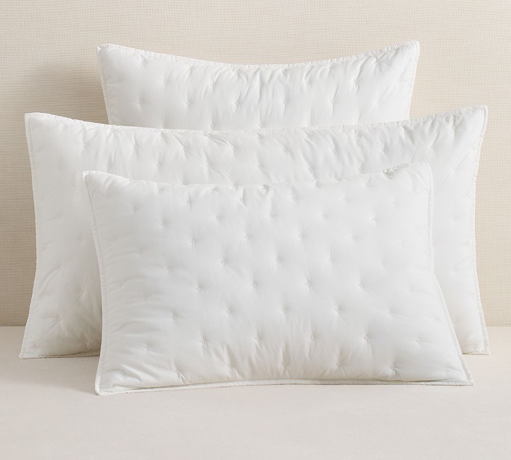 400-Thread-Count Percale Quilted Sham by Pottery Barn
