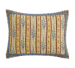 Quinn Striped Floral Quilted Sham