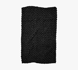 Open Box: Bearaby Velvet Napper Weighted Throw (45"x72", 20lbs) - Black