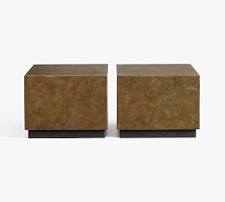 Open Box: Byron Square Coffee Table (22") - Brass