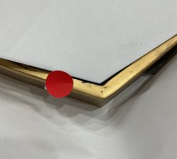 Open Box: Clara Square Glass Nesting Tables - Antique Gold