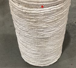 Open Box: Coil Single Hamper - Whitewash