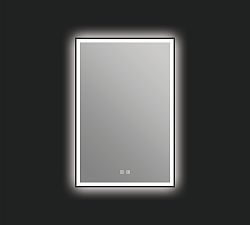Open Box: Dora Rectangular Lighted LED Mirror (24" x 36") - Matte Black