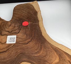 Open Box: Live Edge Teak Framed Wall Art - Black