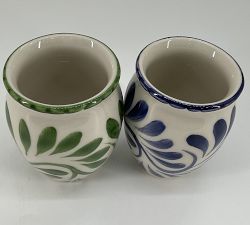 Open Box: Puebla Porcelain Cantarito Jars, Set of 4 - Mixed