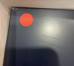 Open Box: Riola 2-Door Storage Cabinet with Drawer (30"L) - Blue