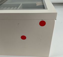 Open Box: Stella Jewelry Box, Large - Dutch White