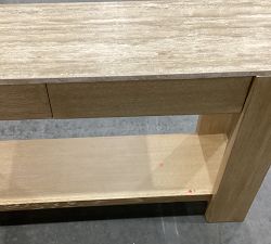 Open Box: Travertine Console Table (54") - Fog
