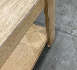 Open Box: Travertine Console Table (54") - Fog