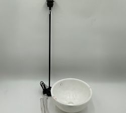 Open Box: Windham Alabaster Dome Pendant (12") - Bronze