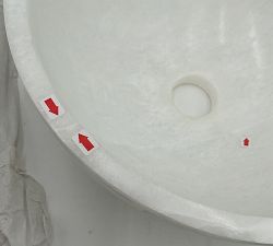 Open Box: Windham Alabaster Dome Pendant (12") - Bronze