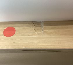 Open Box: Wood Framed Wall Mirror, Shadowbox Profile (37.75") - Natural Woodgrain