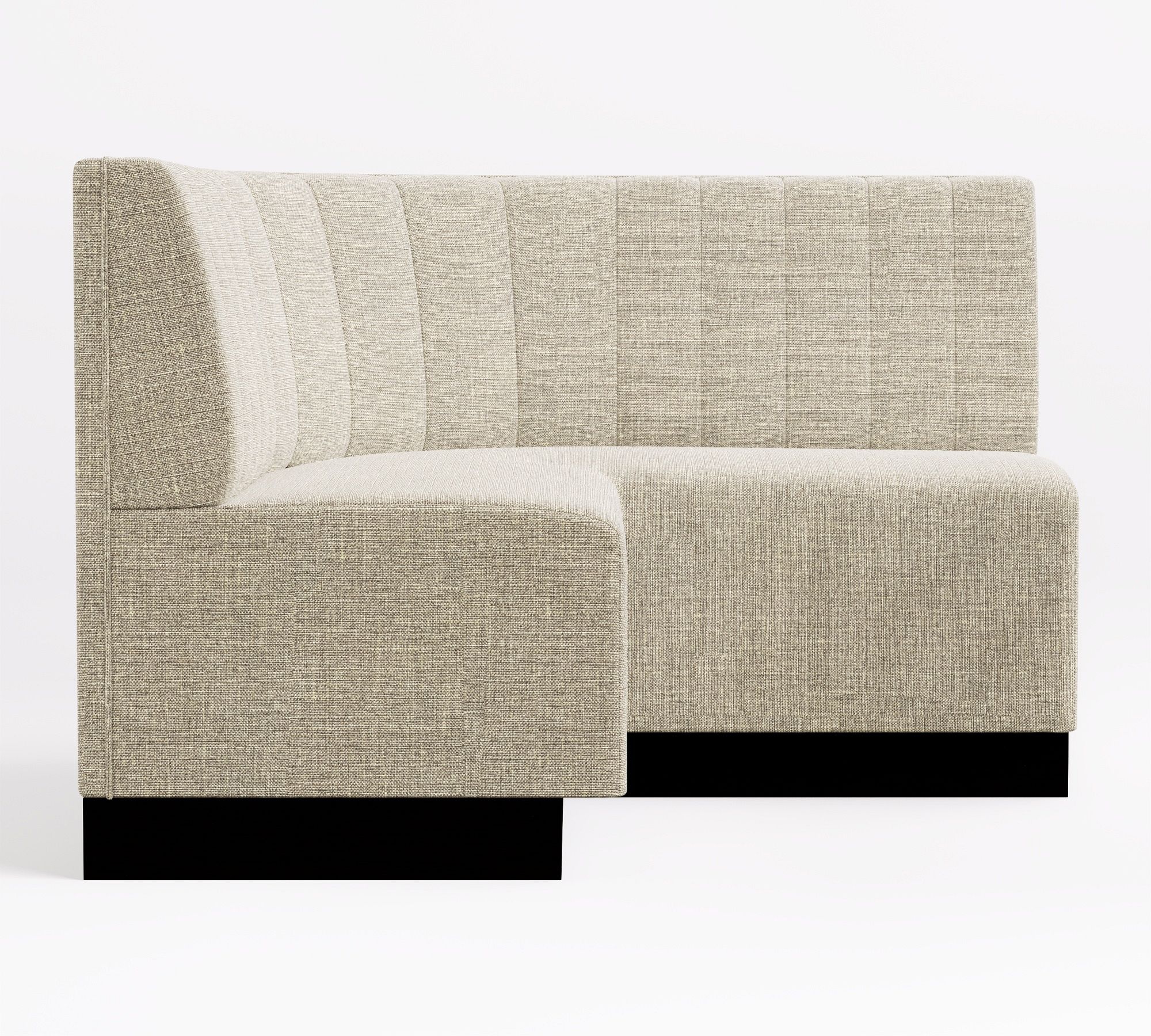 left side curved banquette