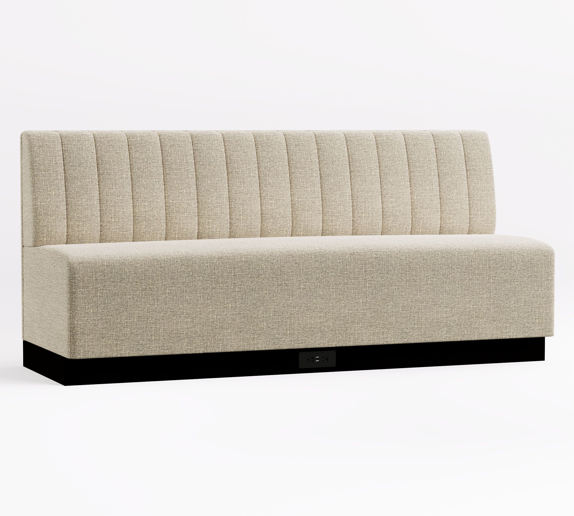 banquette with power outlet on base