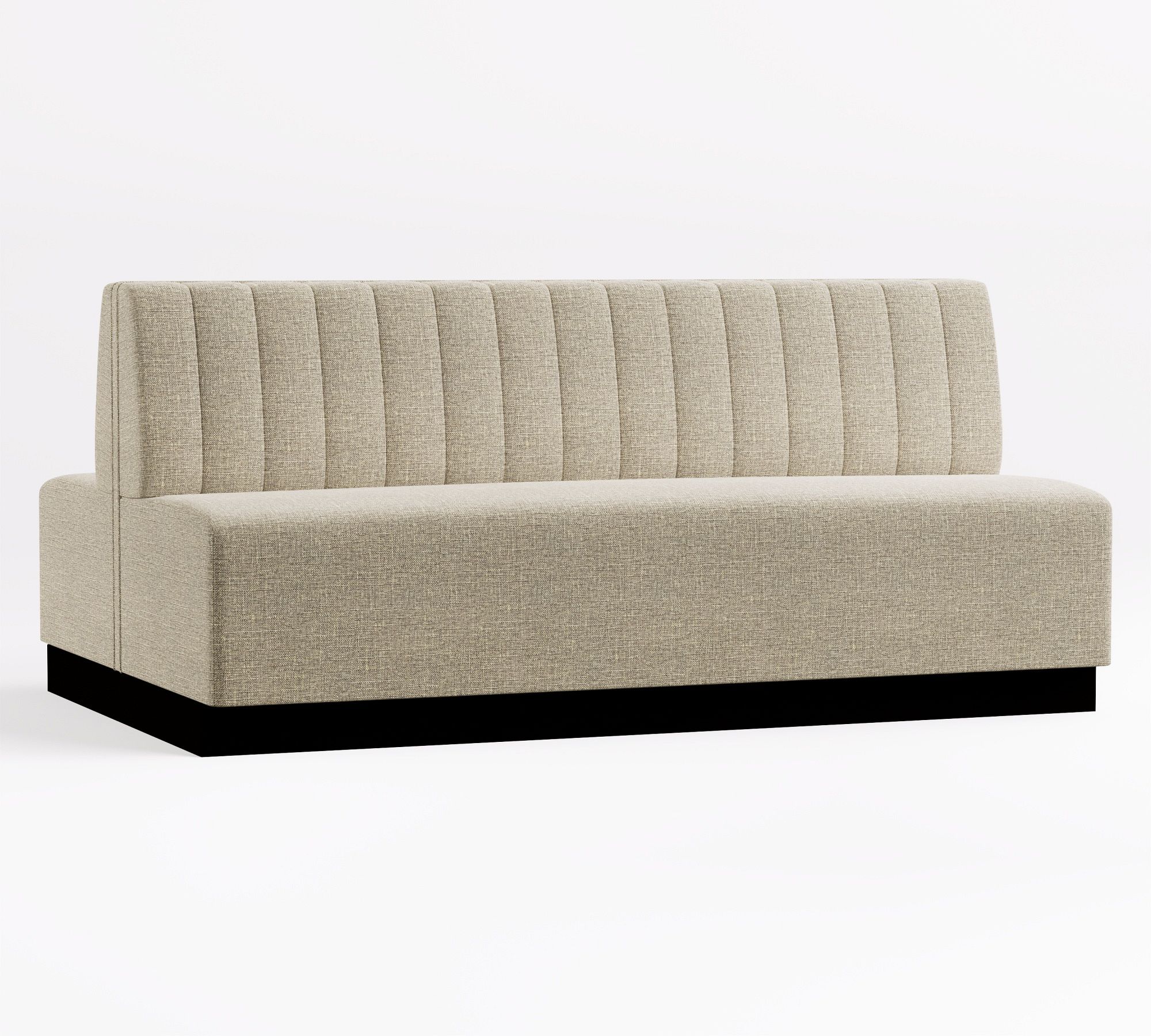 curved corner banquette side
