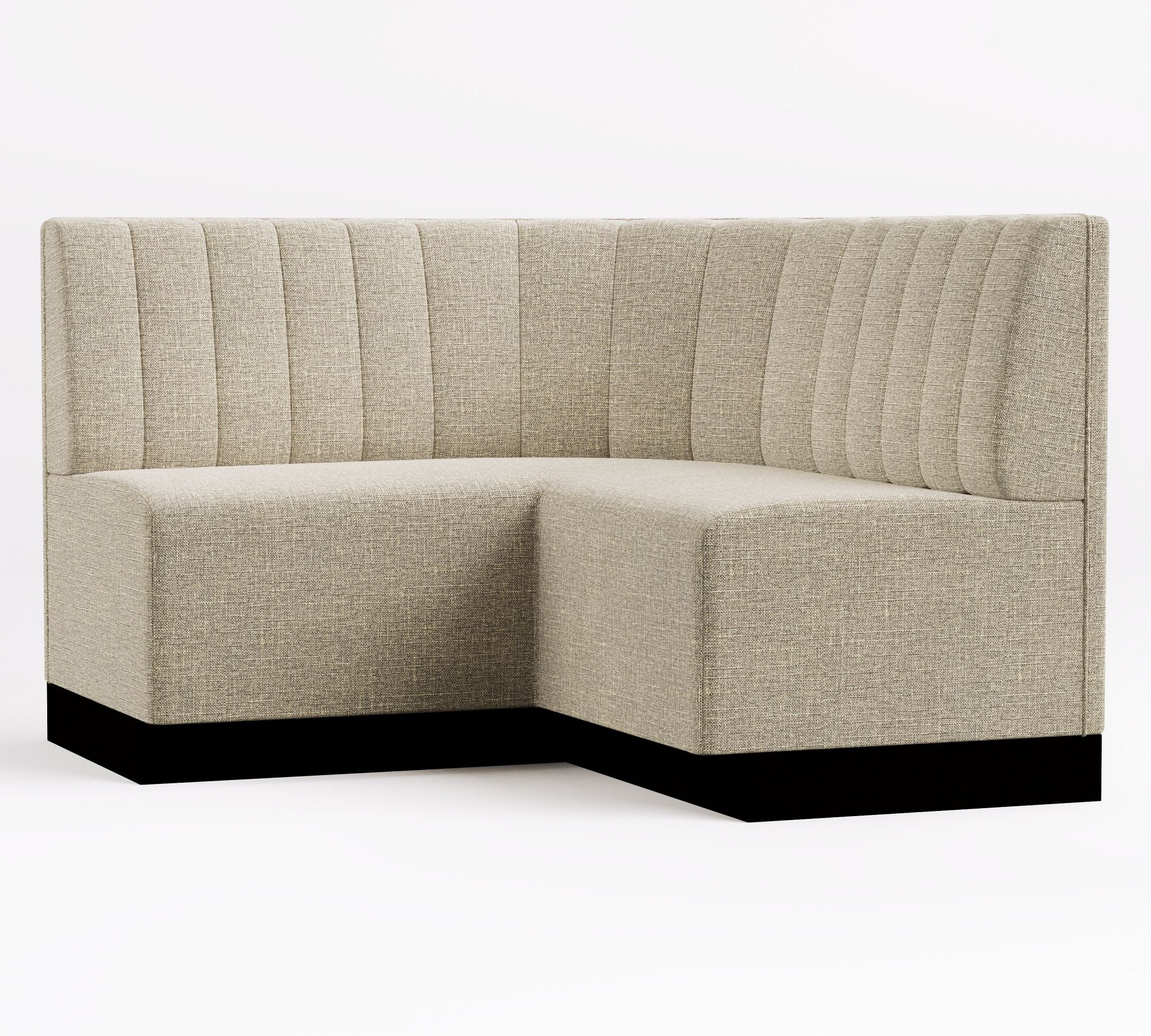 left angled view banquette