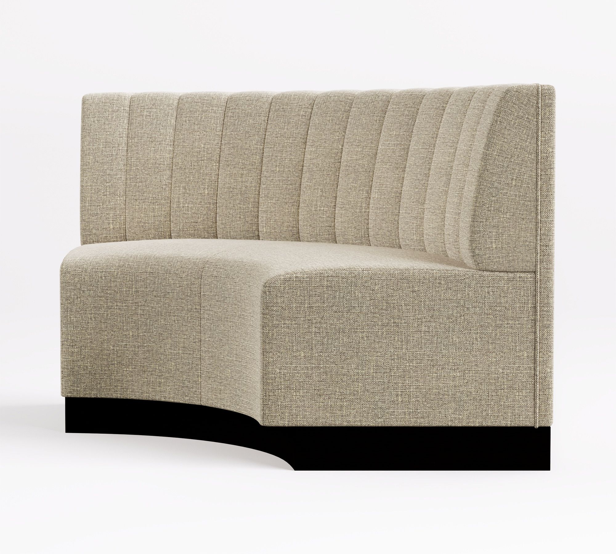 curved corner banquette profile