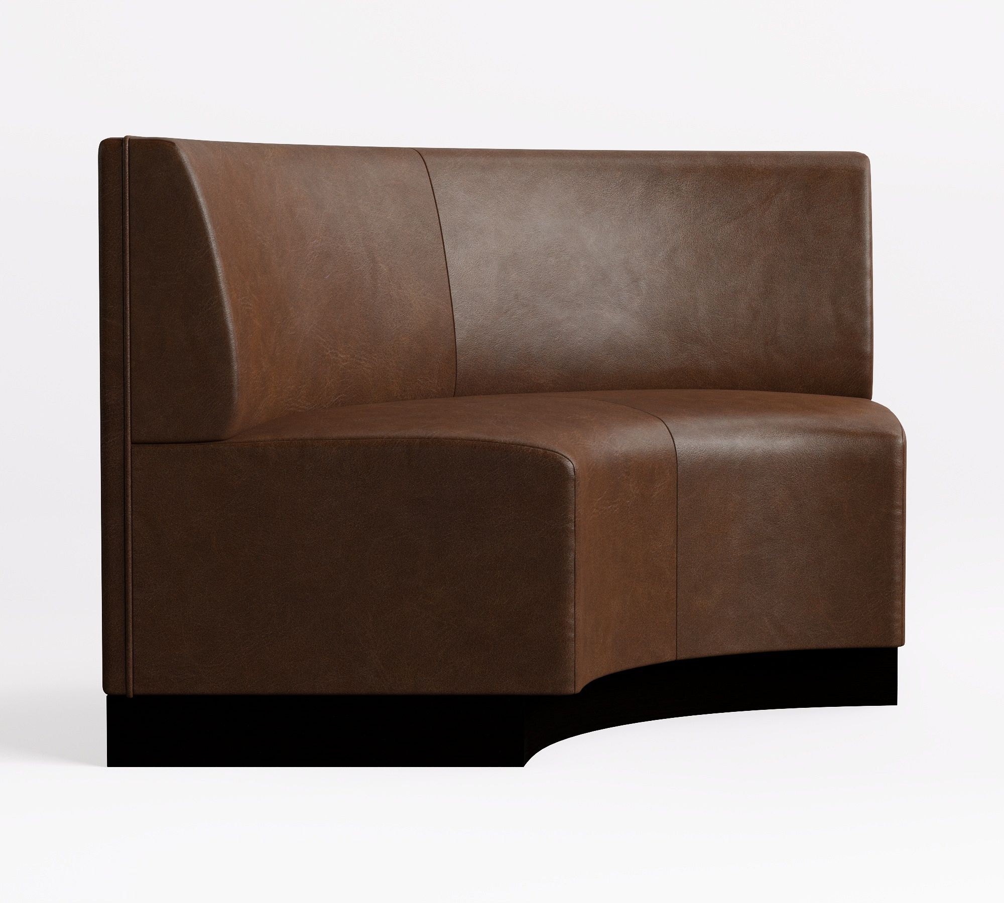 Two-tone back and seat of banquette