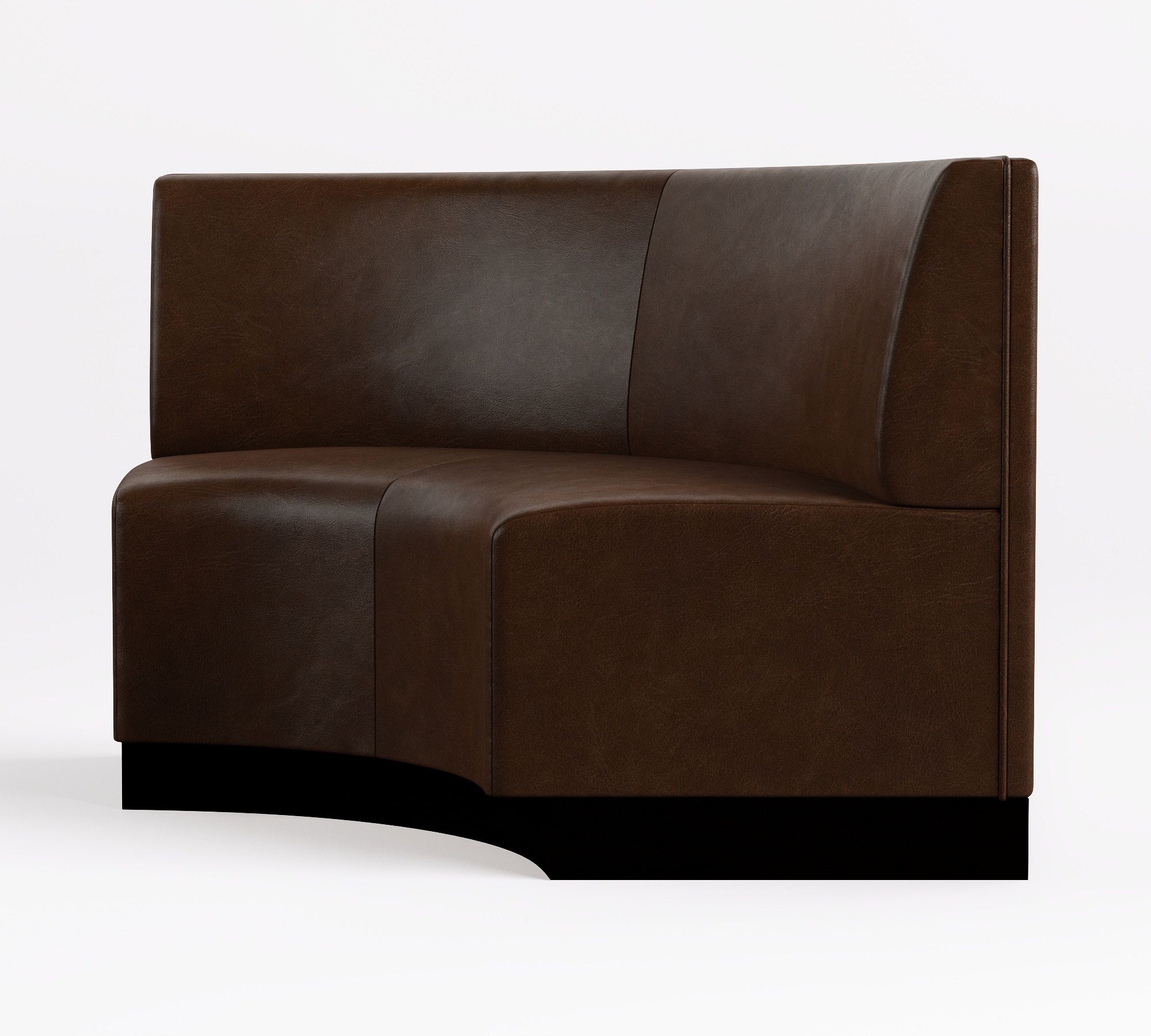 Corner banquette from side