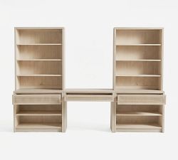 Marina Cane Storage Shelf Desk Set (126")