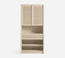 Marina Cane Tall 2-Piece Storage Cabinet (36")