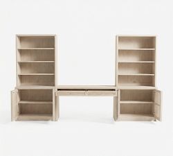 Marina Grand Cane Console Desk with Storage (126")