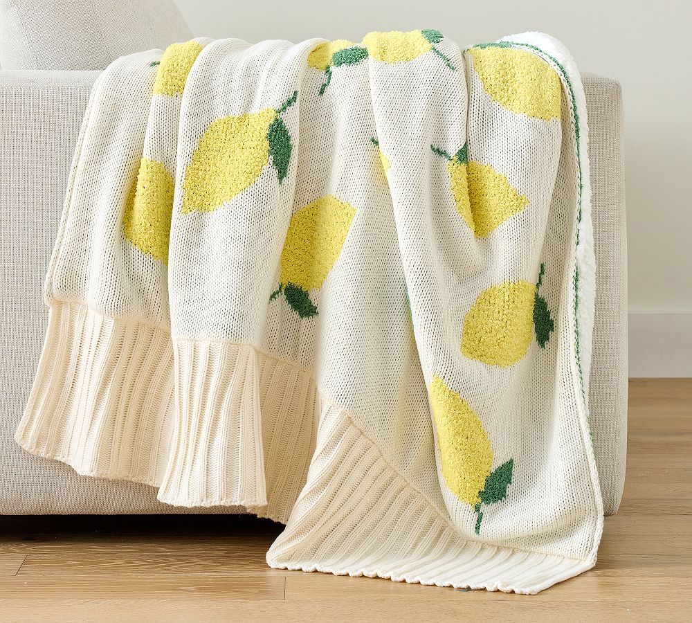 Limoncello Knit Throw by Pottery Barn