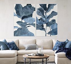 Blue Sea Oats Unframed Canvas