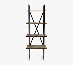 Open Box: Houston Narrow Etagere Bookcase - Gray Wash