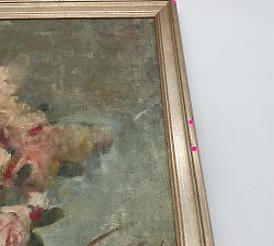 Open Box: Timeless Roses Framed Print (24" x 19") - White Gold