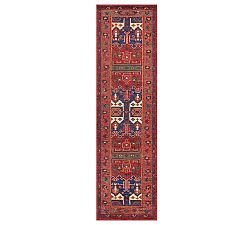 Open Box: Nicolette Hand-Knotted Wool Rug Runner,  2.5' x 9' - Cardinal Red