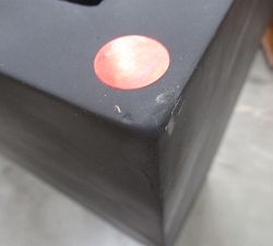 Open Box: Mission Square Handmade Outdoor Planter, Tall Box (31.5"W x 31.5"H) - Black