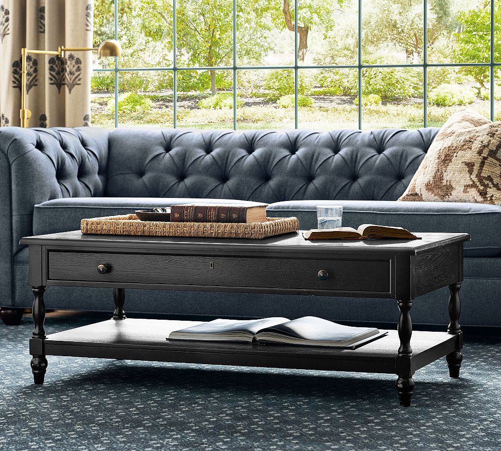Chris Loves Julia Modern Traditional Coffee Table (50") by Pottery Barn